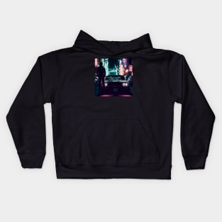 Classic Charger in Neon Lights Kids Hoodie